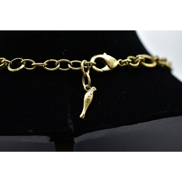 Chloe + Isabel Statement Necklace Collar Crystal Sparkling Blue White Jewels Bn7 - Picture 12 of 12